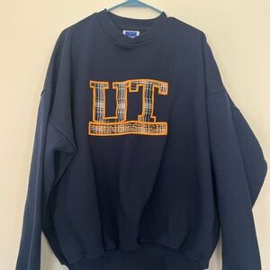 Vintage Midland Sport UT Tennessee Embroidered Crewneck Sweatshirt Size XL Navy